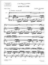 Sonatine - Flûte - MILHAUD - Partition - Flûte traversière